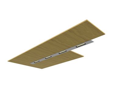 Lèche-mur LED Encastré avec garniture LUZ, 2835 LED, 70lm/W