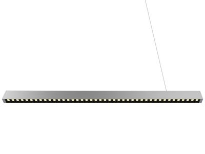 Luminaire linéaire LED monté en surface à persiennes Rond dans un Carré 50 ° SLIM