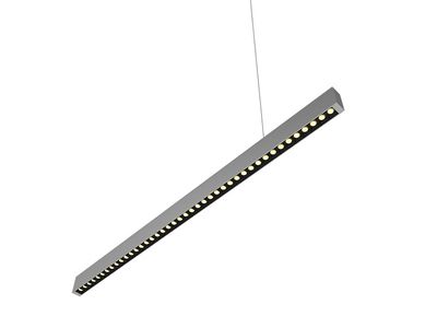 Luminaire linéaire LED monté en surface à persiennes Rond dans un Diamant 50° SLIM