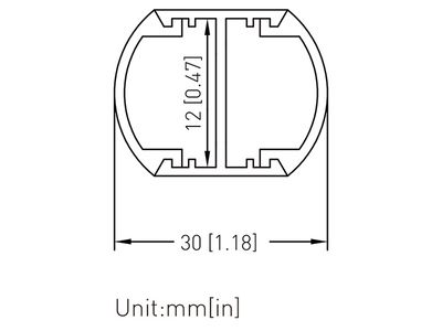 Suspension LED anneau O30, Double face